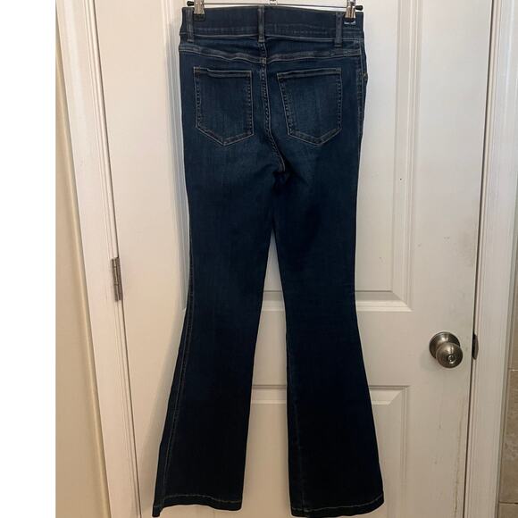 Spanx Flare Jeans Midnight Shade XS Slim Fit premium stretch denim 70's Shaping - Picture 6 of 10
